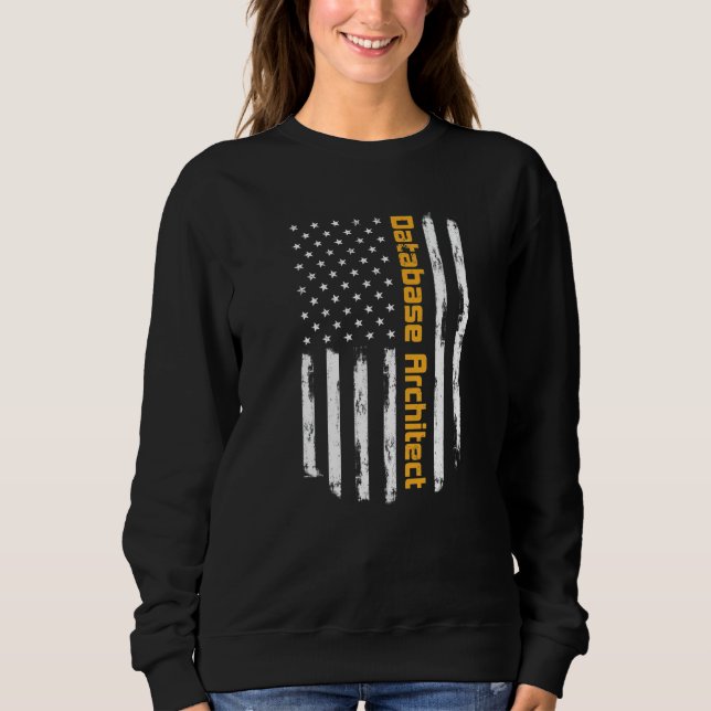 Databasarkitekt Stolt Karriär Vintage Amerikansk F T Shirt (Framsida)
