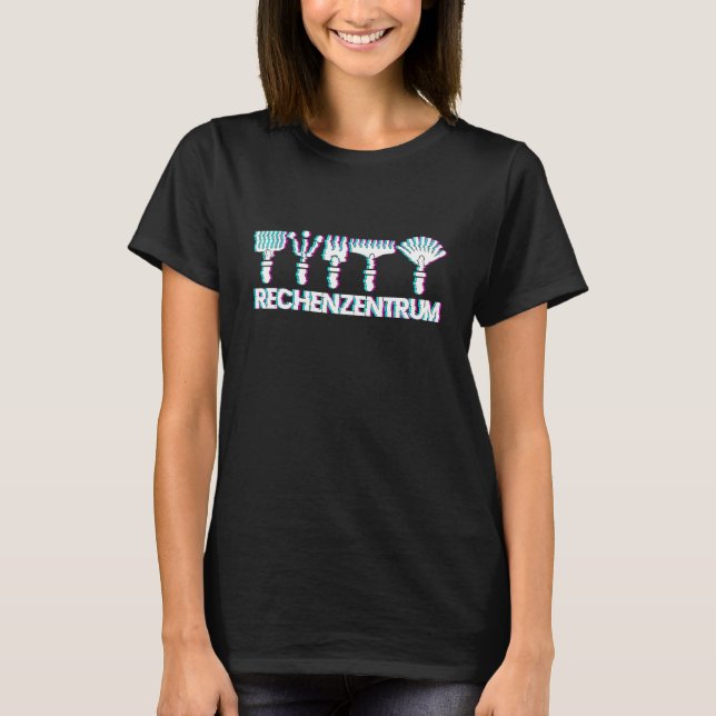 datacenter rolig trädgårdsskötsel rolig IT T Shirt (Framsida)