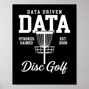 Datadriven Data Slagvinst Discgolf Poster