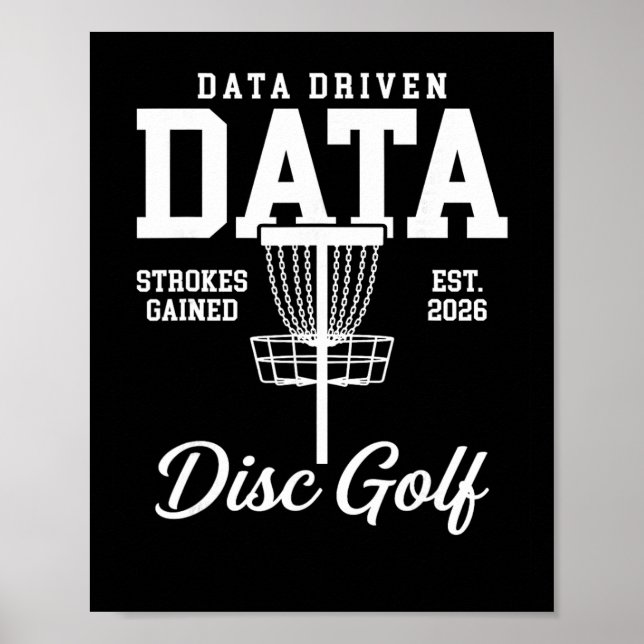 Datadriven Data Slagvinst Discgolf  Poster (Framsidan)