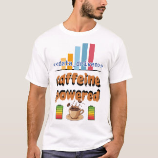Datadriven koffein-inspirerad t-shirt
