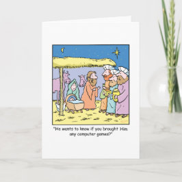 Dataspelar för kungar för jultecknad tre kloka helgkort