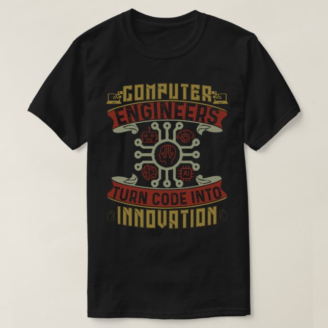 Datatekniker Kodar till Innovation T Shirt (Design framsida)
