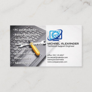 Datatekniker   Maskinvara Verktyg Visitkort