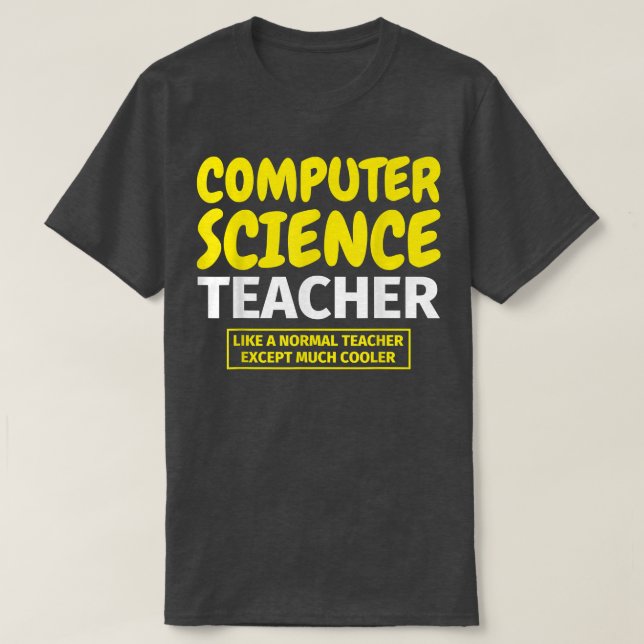 Datateknikläraren rolig t shirt (Design framsida)