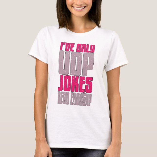 Datavetare Programmerare udp Skämt T Shirt (Framsida)