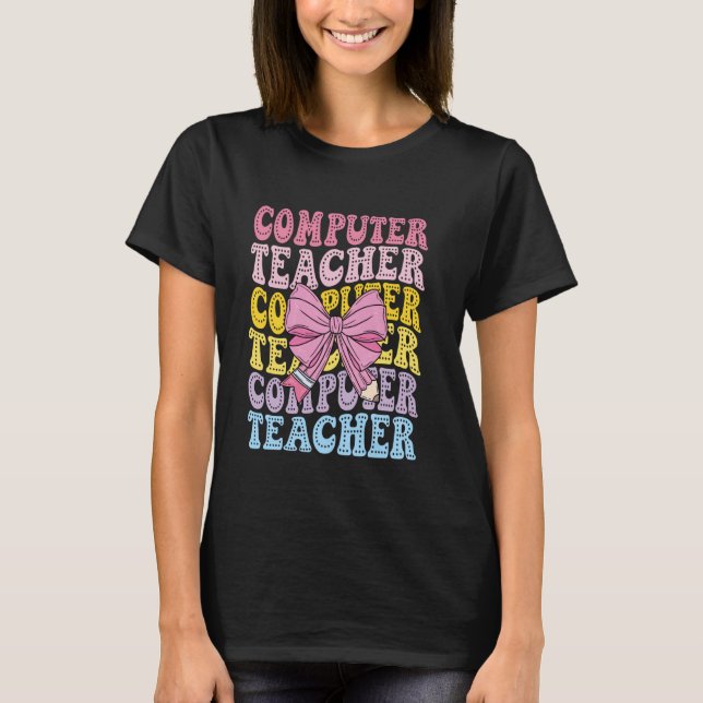 Datavetare Science IT Tech Teknologi Tillbaka T Shirt (Framsida)