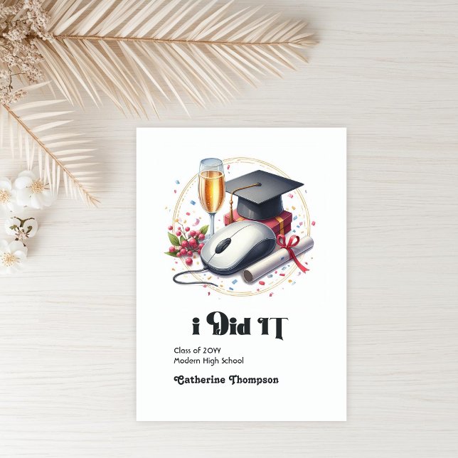 Datavetenskap och information Examensfoto Meddelande (Computer Science and Information Graduation Photo Announcement)