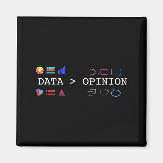 Datavetenskap Och Statistik Data Är Större Än T Magnet (Framsidan)