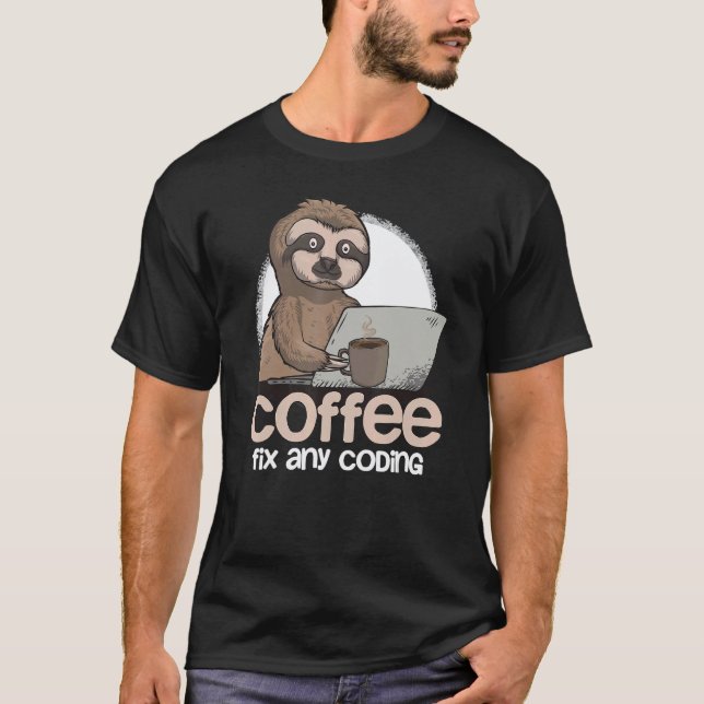 Datavetenskap Trög Programmerare Kodningspresent F T Shirt (Framsida)