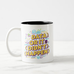Datavetenskaplig design - data eller så inträffade Två-Tonad mugg