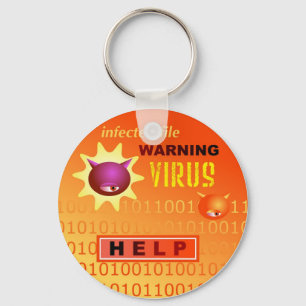 Datavirus Nyckelring