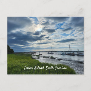 Dataw Island, Beaufort, South Carolina marsh ships Vykort