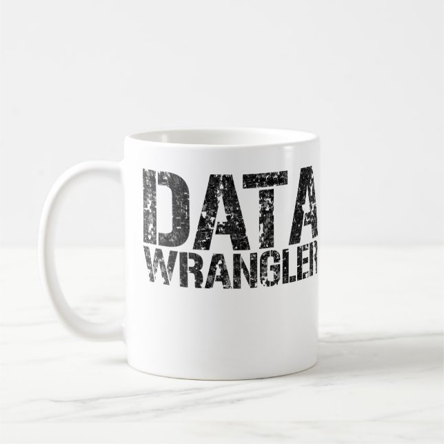 DATAWRANGLERMUGGEN - tillfoga muggägarens namn Kaffemugg (Vänster)