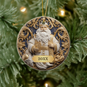Dated Jultomten jul Ornament