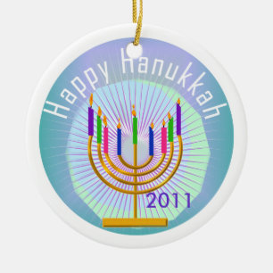 Dated Lycklig Hanukkah Keepsaké Ornament