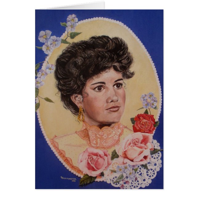 Datera först hälsningskort (Framsidan)