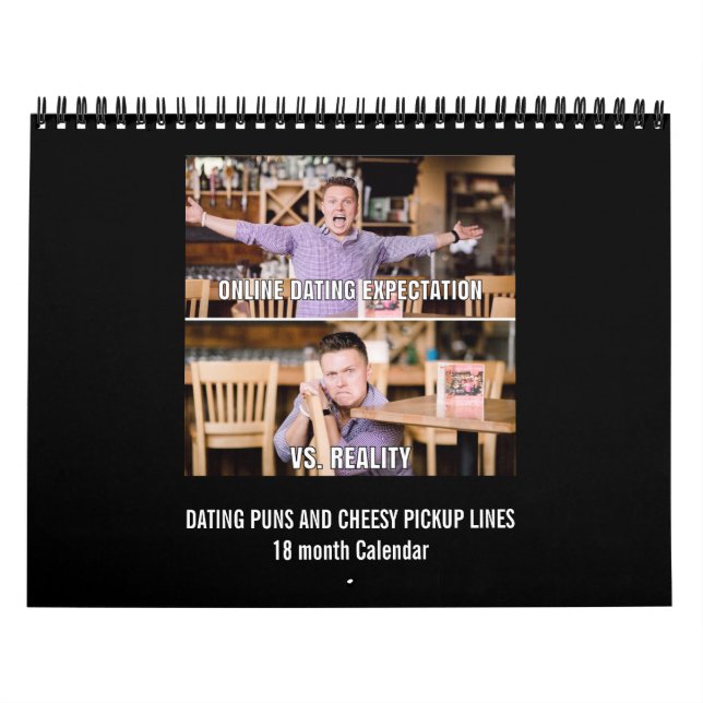 Datera vitsar och ostliknande pickup linjer 18 mo kalender (Omslag)