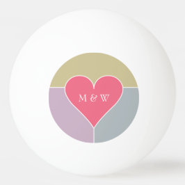 Daterar den beställnings- monogramen för pingisboll