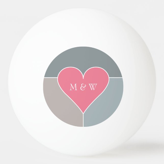 Daterar den beställnings- monogramen för pingisboll (Framsidan)