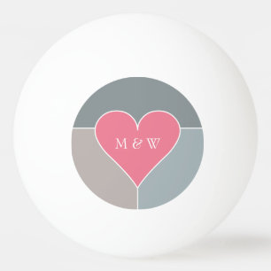 Daterar den beställnings- monogramen för pingisboll