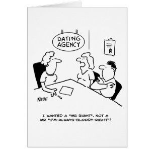 Dating Agency - Mr Höger Hälsningskort