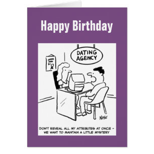 Dating Agency - visa inte alla mina attribut Hälsningskort