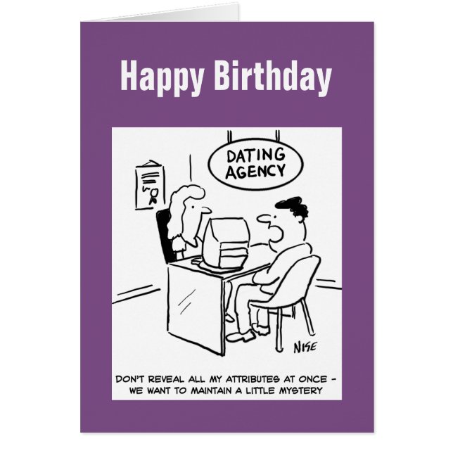 Dating Agency - visa inte alla mina attribut Hälsningskort (Framsidan)