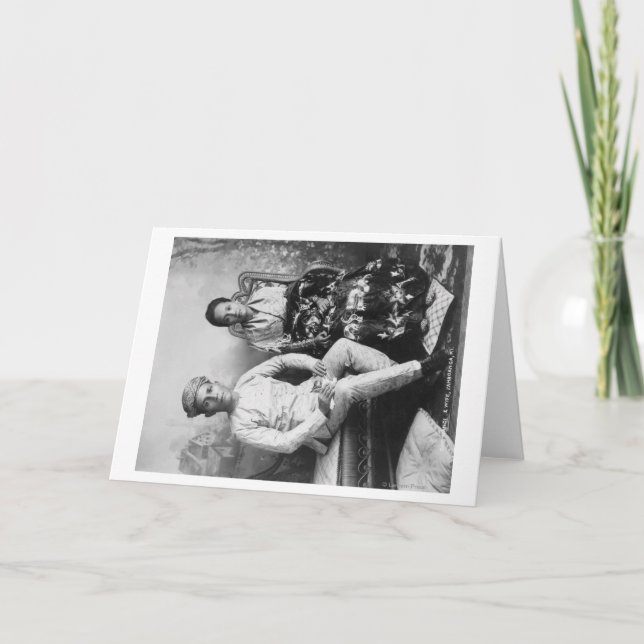 Dato Mandi och fru i Filippinerna Photograp Kort (Framsida)