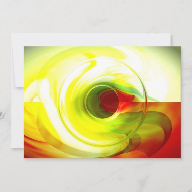 Dator Abstrakt Inbjudan (Framsida)