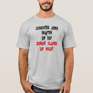 Dator Aids Drafter CAD Zombie Joke Tröja