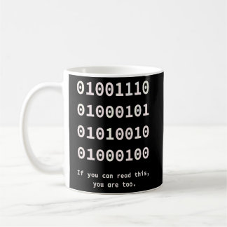 Dator Binary Code NERD Programmers and Developing Kaffemugg