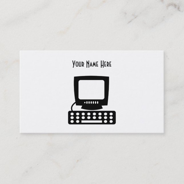 Dator ditt namn här visitkort (Framsida)