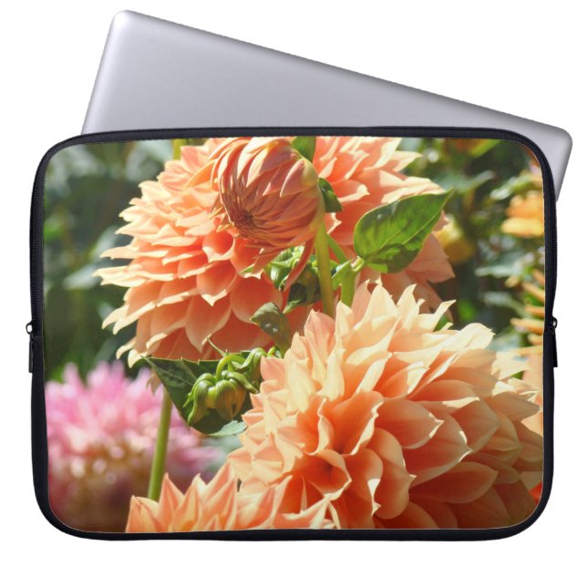 Dator Elektronik väskor anpassade Dahlia Blommor (Framsidan)