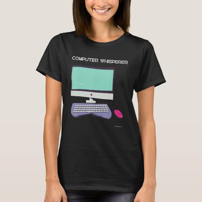 Dator experten viskar trollkarl support 11 t shirt (Framsida)