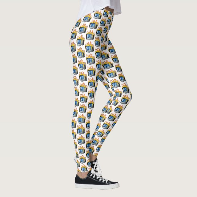 Dator Fire All-over-Print Leggings (Höger)