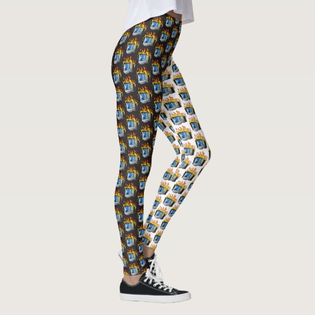 Dator Fire All-over-Print Leggings (Höger)