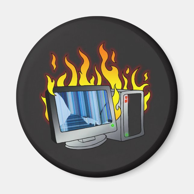 Dator Fire Circle Magnet (Framsidan)