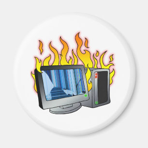 Dator Fire Circle Magnet