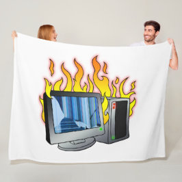 Dator Fire Fleece Blanket, alla storlekar