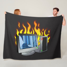 Dator Fire Fleece Blanket, alla storlekar