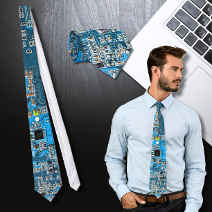Dator Geek Circuit Board Blue Slips