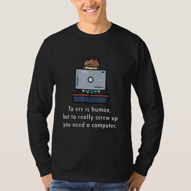 Dator Geek Tech nörd män kvinnor cool T Shirt (Framsida)