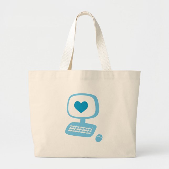 Dator Heart Jumbo Tygkasse (Framsidan)