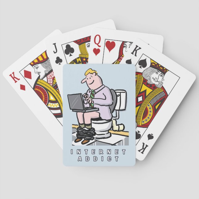Dator-, Internet- och Social-mediaberoende Casinokort (Baksidan)