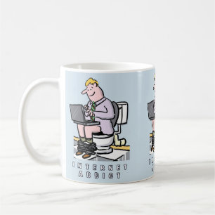 Dator-, Internet- och Social-mediaberoende Kaffemugg