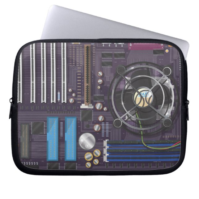 Dator moderkort laptop sleeve (Framsidan)