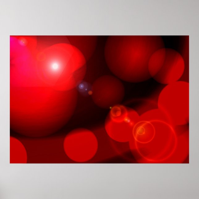 Dator Painting Digital Abstrakt Poster Skriv ut (Framsidan)
