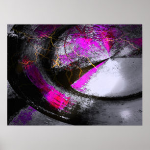 Dator Painting Digital Abstrakt Poster Skriv ut