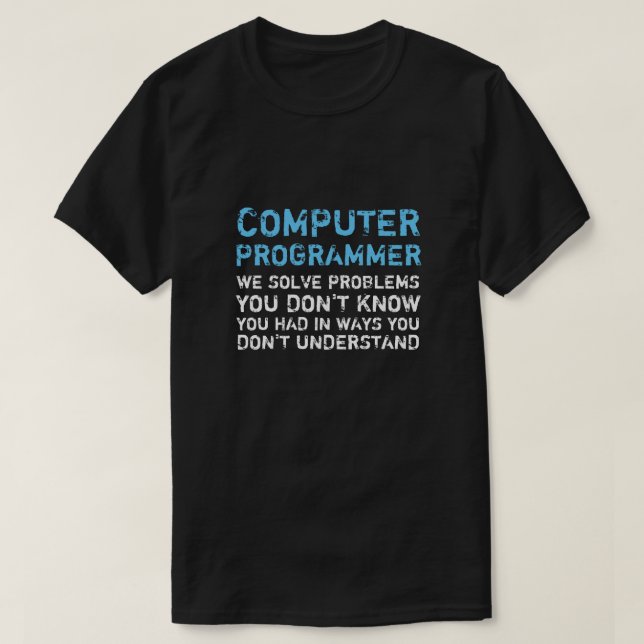 Dator Programmer Funny T-shirt (Design framsida)